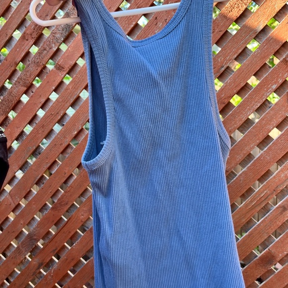 🔴 CLEARANCE buy 2 for $12 
Blue Ribbed Tank Top - Picture 2 of 3